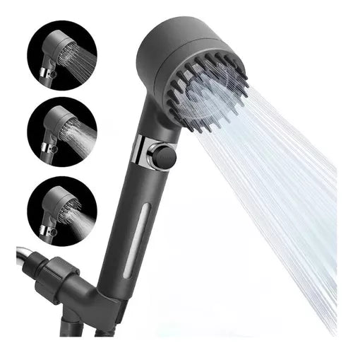 Cabezal De Ducha Turbo Con Masajeador 4 En 1