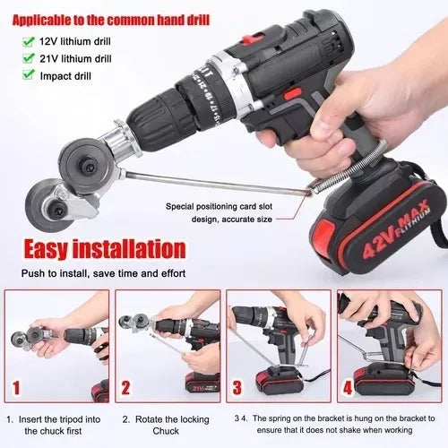 ADAPTADOR PARA CORTAR LAMINA DE METAL 🔥